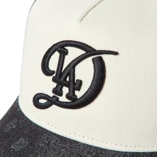 画像8: NEW ERA / 9FORTY A-Frame トラッカー Laser Burn Out Denim ロサンゼルス・ドジャース シティーコネクトロゴ (8)