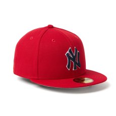 画像3: NEW ERA / 59FIFTY MLB Scarlet ニューヨーク・ヤンキース (3)