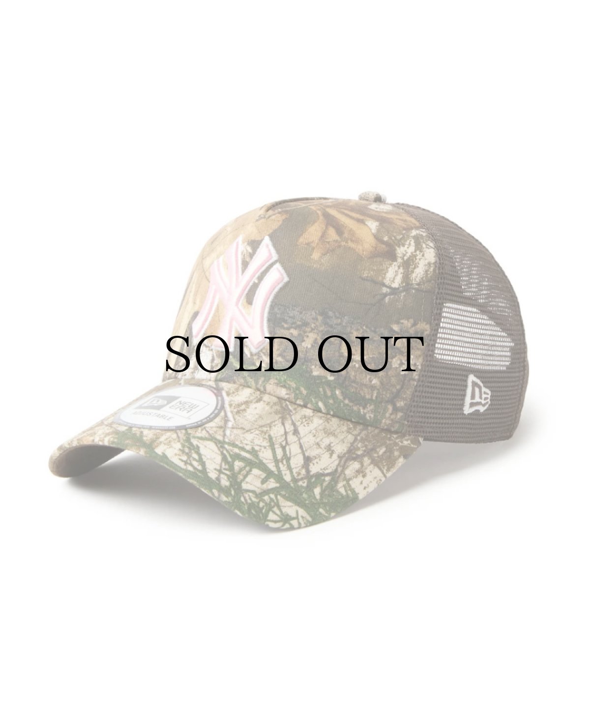画像1: NEW ERA / 9FORTY A-Frame トラッカー MLB Real Tree Camo ニューヨーク・ヤンキース (1)