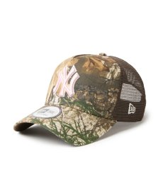 画像1: NEW ERA / 9FORTY A-Frame トラッカー MLB Real Tree Camo ニューヨーク・ヤンキース (1)
