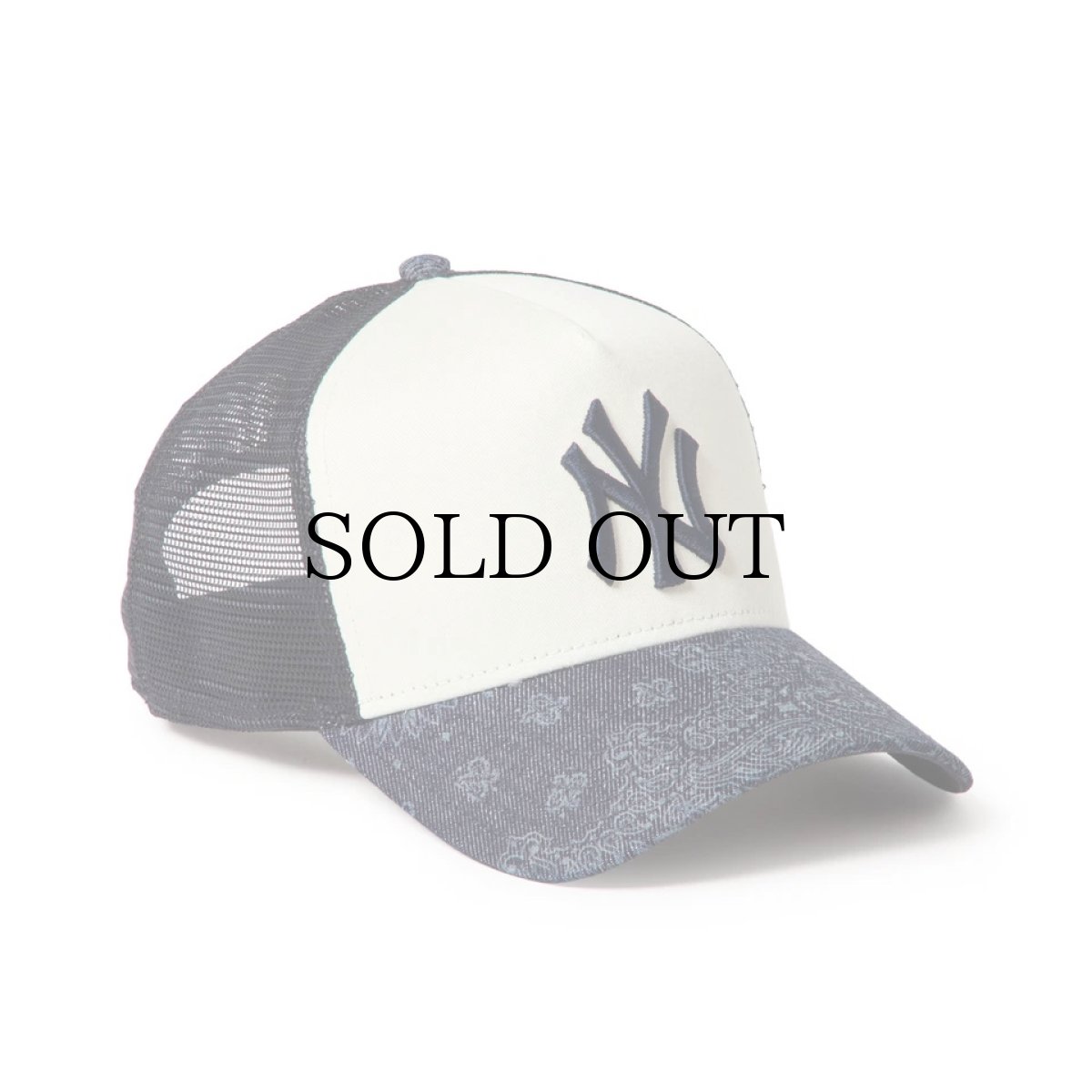 画像3: NEW ERA / 9FORTY A-Frame トラッカー Laser Burn Out Denim ニューヨーク・ヤンキース (3)