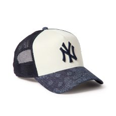 画像3: NEW ERA / 9FORTY A-Frame トラッカー Laser Burn Out Denim ニューヨーク・ヤンキース (3)