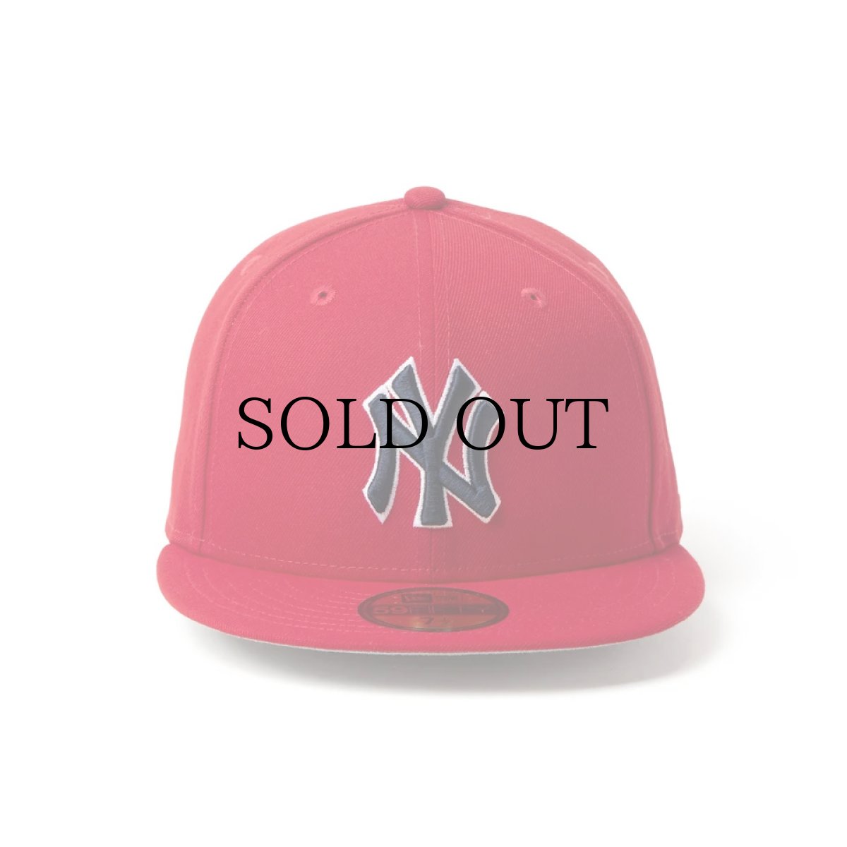 画像2: NEW ERA / 59FIFTY MLB Scarlet ニューヨーク・ヤンキース (2)