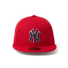 画像2: NEW ERA / 59FIFTY MLB Scarlet ニューヨーク・ヤンキース (2)