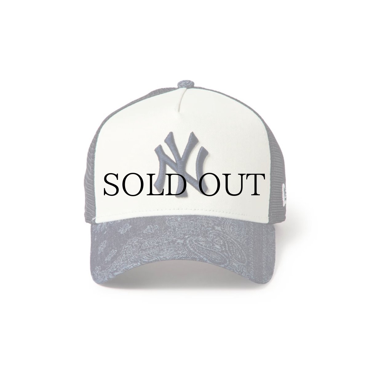 画像2: NEW ERA / 9FORTY A-Frame トラッカー Laser Burn Out Denim ニューヨーク・ヤンキース (2)