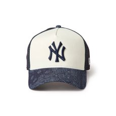 画像2: NEW ERA / 9FORTY A-Frame トラッカー Laser Burn Out Denim ニューヨーク・ヤンキース (2)