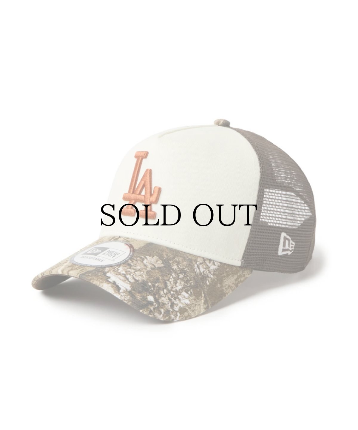 画像1: NEW ERA / 9FORTY A-Frame トラッカー MLB Real Tree Camo ロサンゼルス・ドジャース (1)