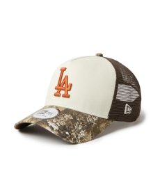 画像1: NEW ERA / 9FORTY A-Frame トラッカー MLB Real Tree Camo ロサンゼルス・ドジャース (1)