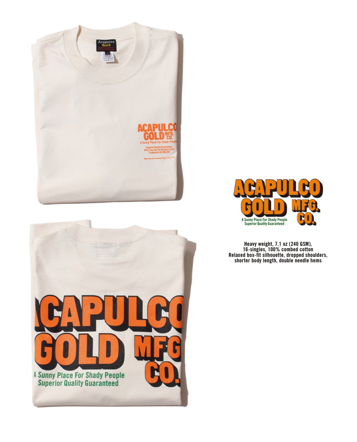 画像20: ACAPULCO GOLD(アカプルコゴールド) / OJ LOGO BOX FIT TEE (20)