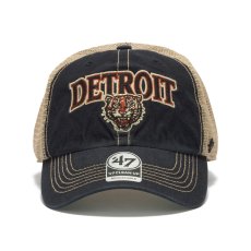 画像2: '47(フォーティーセブン) / '47 クリーンナップ デトロイト・タイガース COOPERSTOWN メッシュ ビンテージブラック (2)