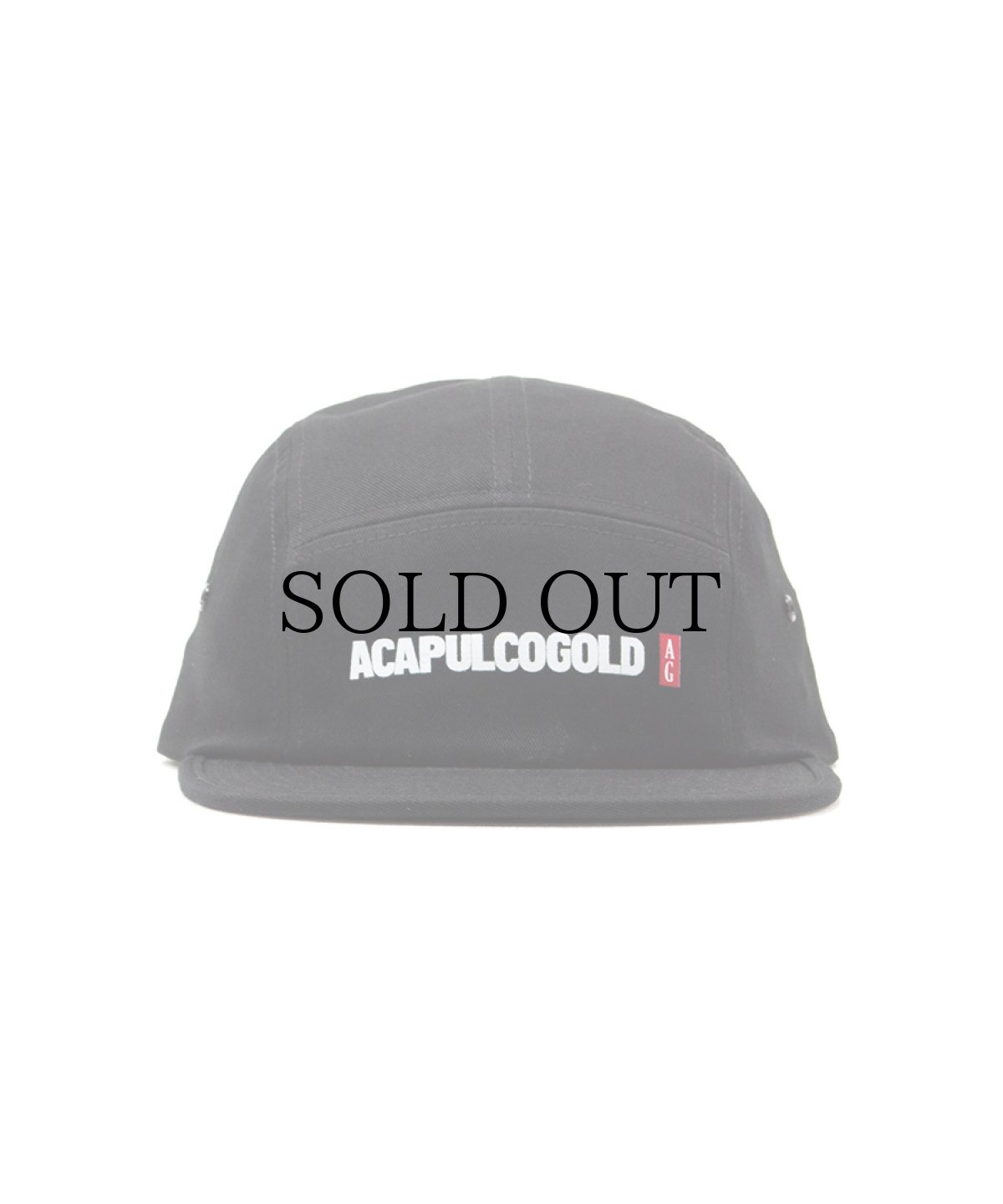 画像1: ACAPULCO GOLD(アカプルコゴールド) / BLACK LABEL LOGO CAMP CAP (1)
