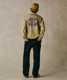 画像13: CALEE(キャリー) / VINTAGE TYPE SIGNBOARD L/S TEE ＜NATURALLY PAINT DESIGN＞ (13)