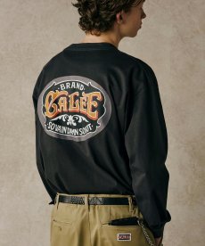 画像12: CALEE(キャリー) / VINTAGE TYPE SIGNBOARD L/S TEE ＜NATURALLY PAINT DESIGN＞ (12)