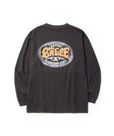 画像2: CALEE(キャリー) / VINTAGE TYPE SIGNBOARD L/S TEE ＜NATURALLY PAINT DESIGN＞ (2)