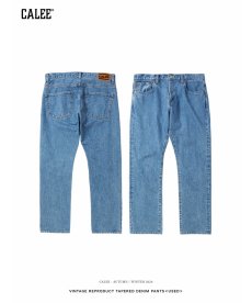 画像1: CALEE(キャリー) / VINTAGE REPRODUCT TAPERED DENIM PANTS＜USED＞ (1)