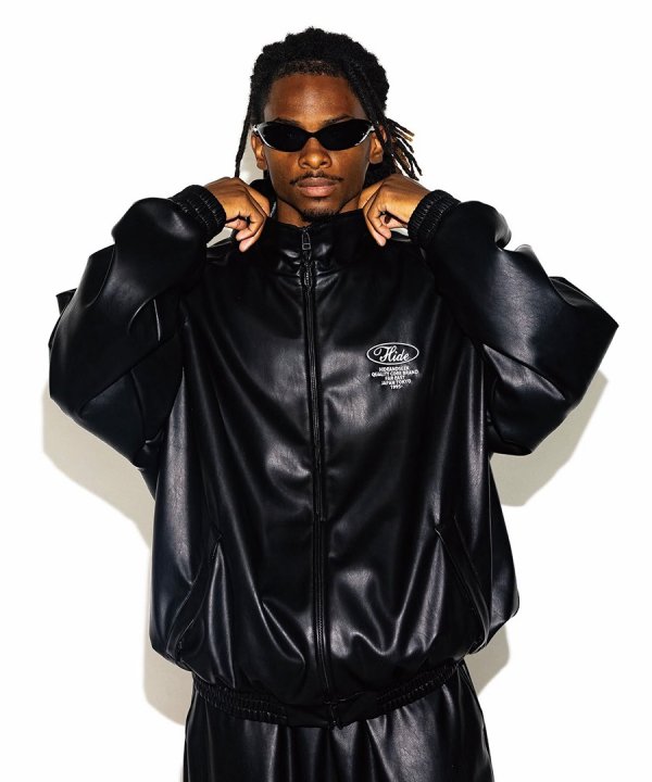 HIDEANDSEEK(ハイドアンドシーク)ジャケット Track Jacket(PU Leather