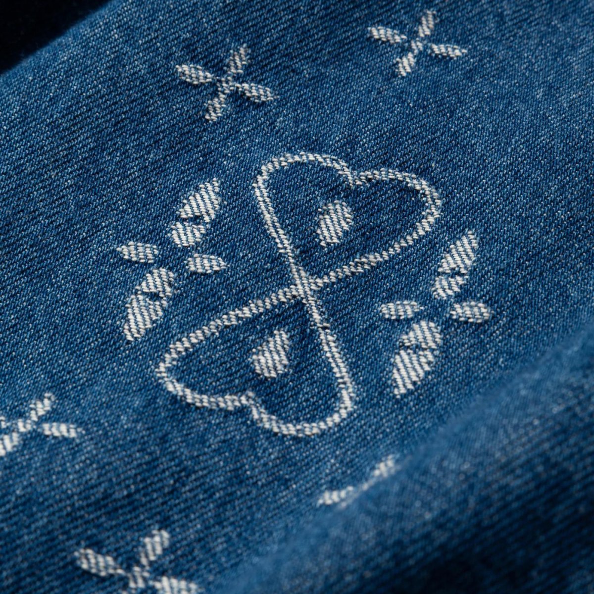 画像7: CALEE(キャリー) / CROSS PATTERN JACQUARD DENIM SWINGTOP (7)