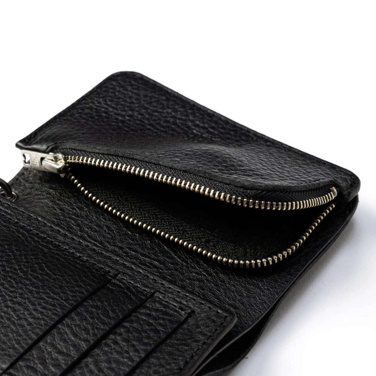 画像6: CALEE(キャリー) / ROUND STUDS LEATHER FLAP HALF WALLET (6)