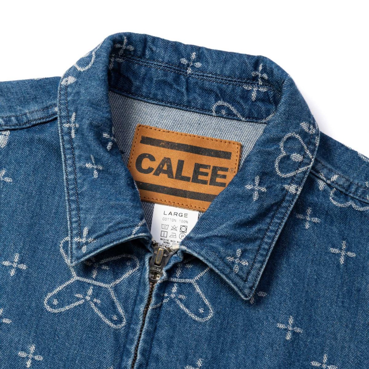 画像3: CALEE(キャリー) / CROSS PATTERN JACQUARD DENIM SWINGTOP (3)