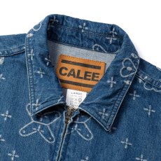 画像3: CALEE(キャリー) / CROSS PATTERN JACQUARD DENIM SWINGTOP (3)