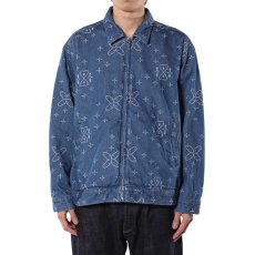 画像8: CALEE(キャリー) / CROSS PATTERN JACQUARD DENIM SWINGTOP (8)