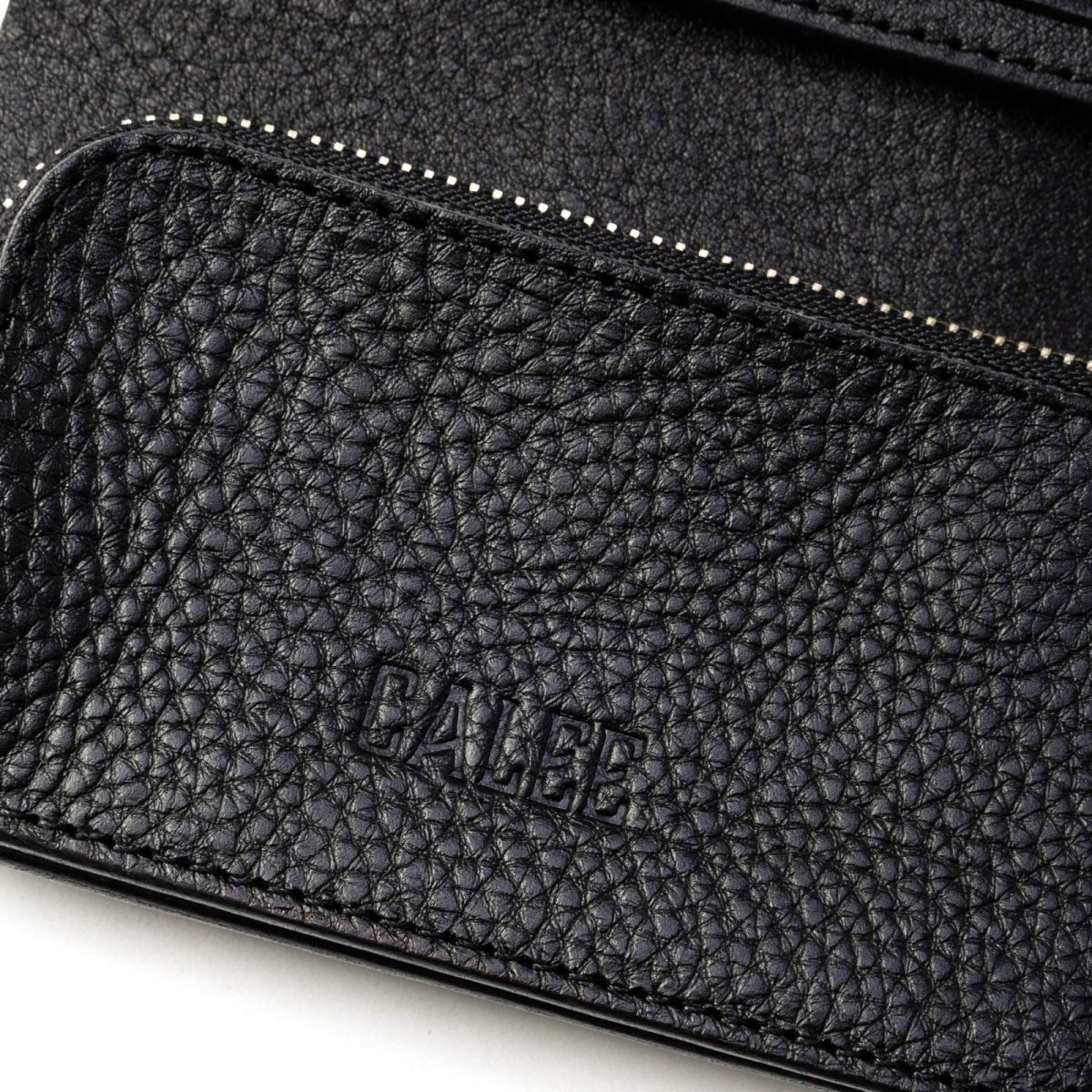 画像4: CALEE(キャリー) / ROUND STUDS LEATHER FLAP HALF WALLET (4)