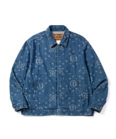 画像1: CALEE(キャリー) / CROSS PATTERN JACQUARD DENIM SWINGTOP (1)