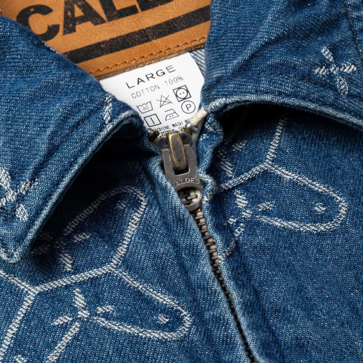 画像4: CALEE(キャリー) / CROSS PATTERN JACQUARD DENIM SWINGTOP (4)