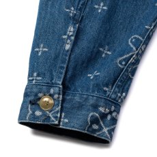 画像6: CALEE(キャリー) / CROSS PATTERN JACQUARD DENIM SWINGTOP (6)