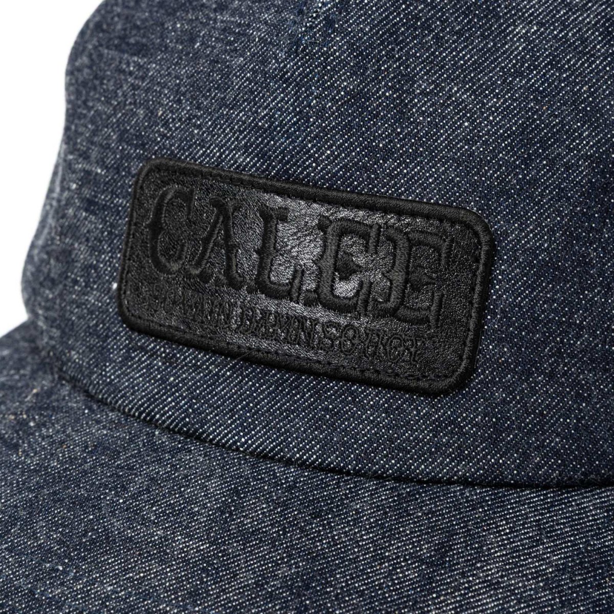 画像4: CALEE(キャリー) / LEATHER WAPPEN DENIM CAP (4)