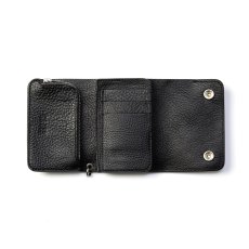 画像3: CALEE(キャリー) / ROUND STUDS LEATHER FLAP HALF WALLET (3)