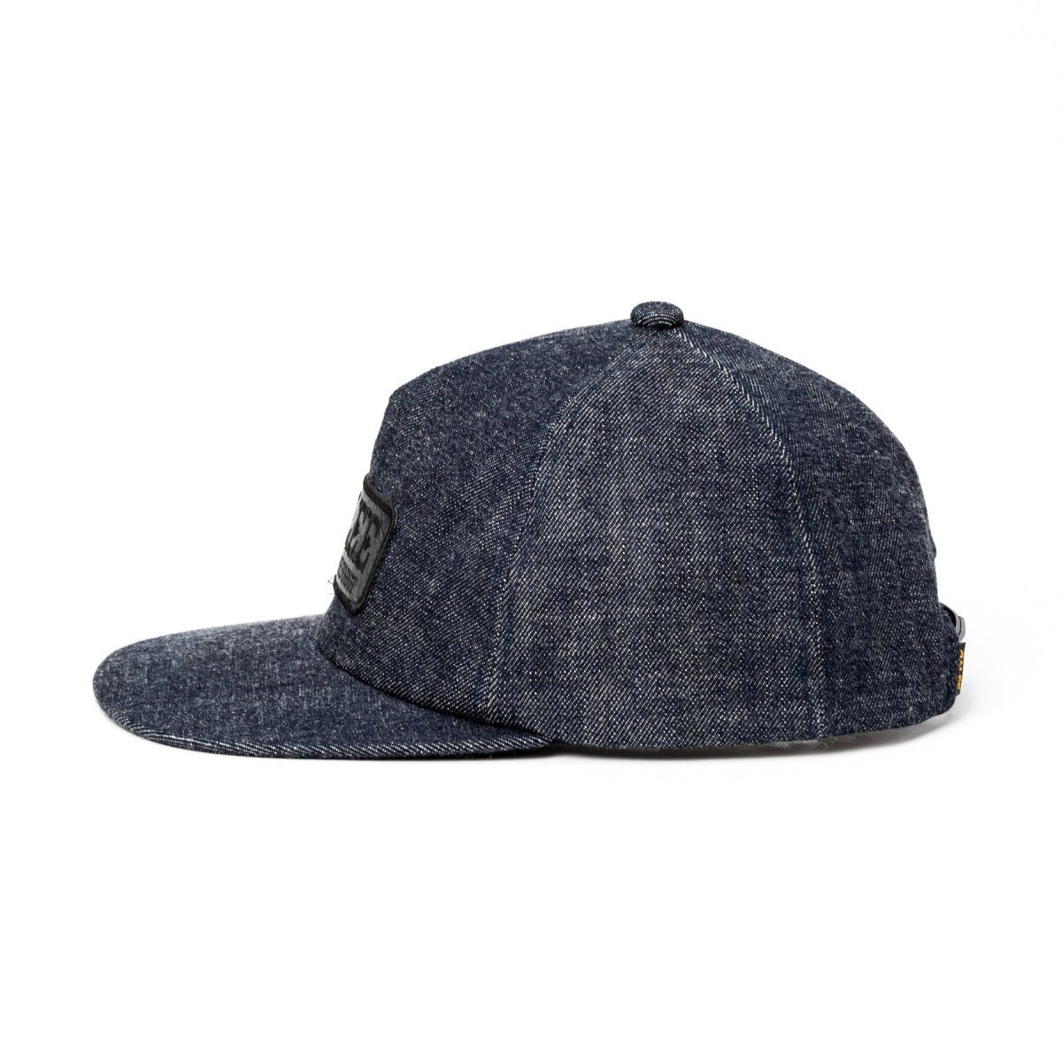 画像2: CALEE(キャリー) / LEATHER WAPPEN DENIM CAP (2)