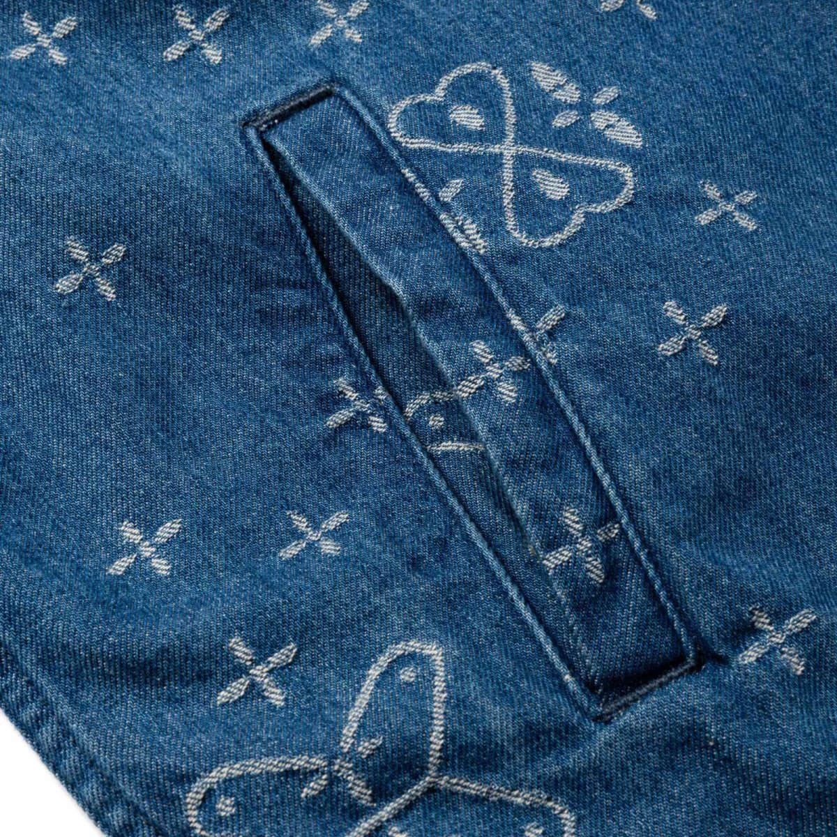画像5: CALEE(キャリー) / CROSS PATTERN JACQUARD DENIM SWINGTOP (5)