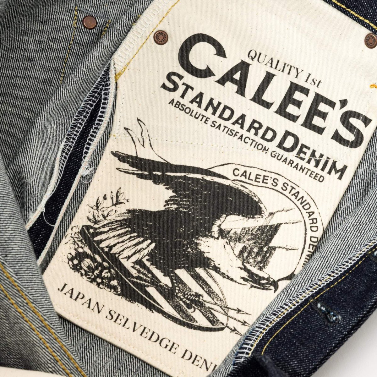 画像11: CALEE(キャリー) / VINTAGE REPRODUCT STRAIGHT DENIM PANTS ＜OW＞ (11)