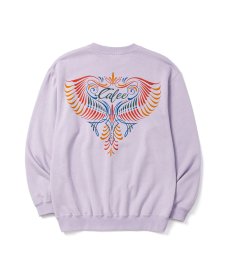 画像6: CALEE(キャリー) / EAGLE PINSTRIPING CREW NECK SW ＜NATURALLY PAINT DESIGN＞ (6)