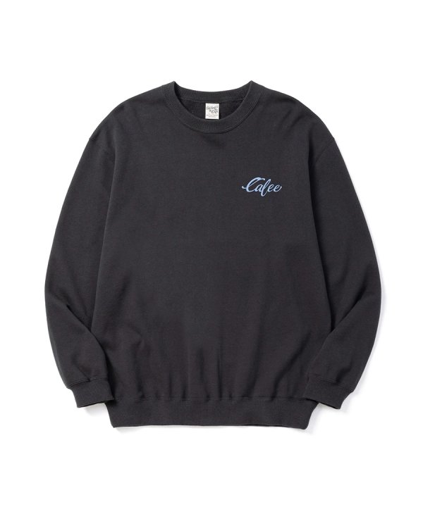 CALEE(キャリー) クルーネックスウェット EAGLE PINSTRIPING CREW NECK