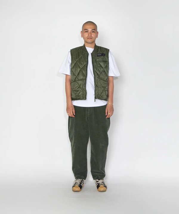 アップルバム　ベスト　パフベスト　ダウン　インナー　新品　カーキ　khaki APPLEBUM(アップルバム)ベスト Quilting Vest 2620609 正規取扱通販
