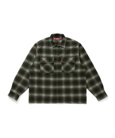 画像3: HIDEANDSEEK(ハイドアンドシーク) / Wool Ombre Check L/S Shirt(26aw) (3)
