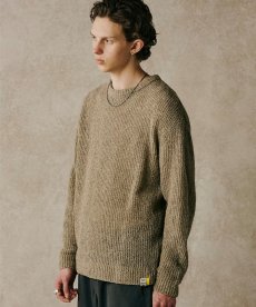 画像8: CALEE(キャリー) / ×EYYA BOUCLE CREW NECK KNIT SWEATER (8)