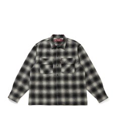 画像2: HIDEANDSEEK(ハイドアンドシーク) / Wool Ombre Check L/S Shirt(26aw) (2)