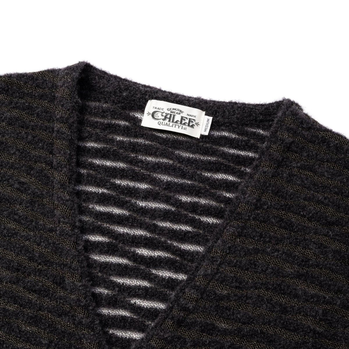 画像3: CALEE(キャリー) / ×EYYA BOUCLE BORDER KNIT CARDIGAN (3)