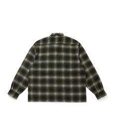 画像4: HIDEANDSEEK(ハイドアンドシーク) / Wool Ombre Check L/S Shirt(26aw) (4)