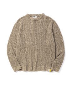 画像1: CALEE(キャリー) / ×EYYA BOUCLE CREW NECK KNIT SWEATER (1)
