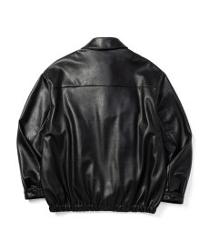 画像3: CALEE(キャリー) / FAUX LEATHER HARRINGTON JACKET (3)