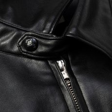 画像5: CALEE(キャリー) / FAUX LEATHER HARRINGTON JACKET (5)