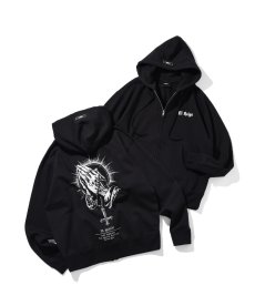 画像1: EL REIGN(エルレイン) / PRAYER FOR RUIN ZIP HOODIE (1)