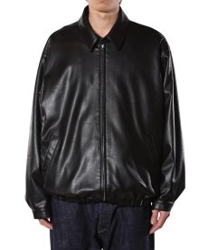 画像10: CALEE(キャリー) / FAUX LEATHER HARRINGTON JACKET (10)