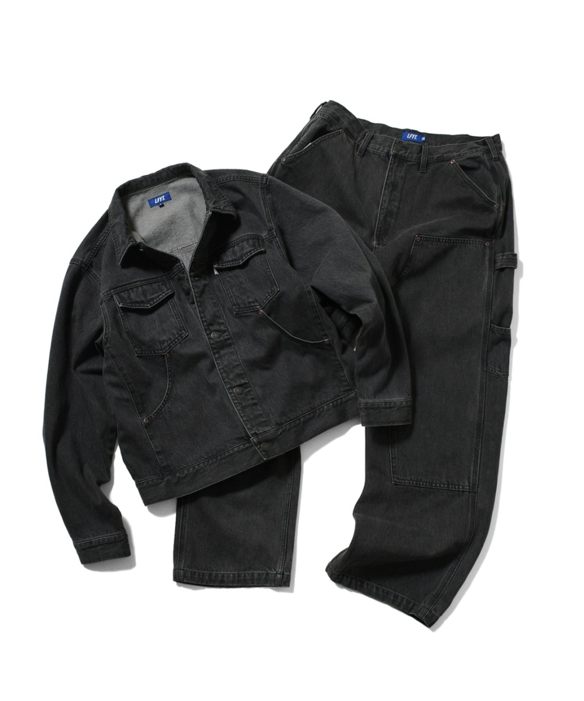 画像6: LFYT(ラファイエット) / BLACK DENIM TRUCKER JACKET (6)