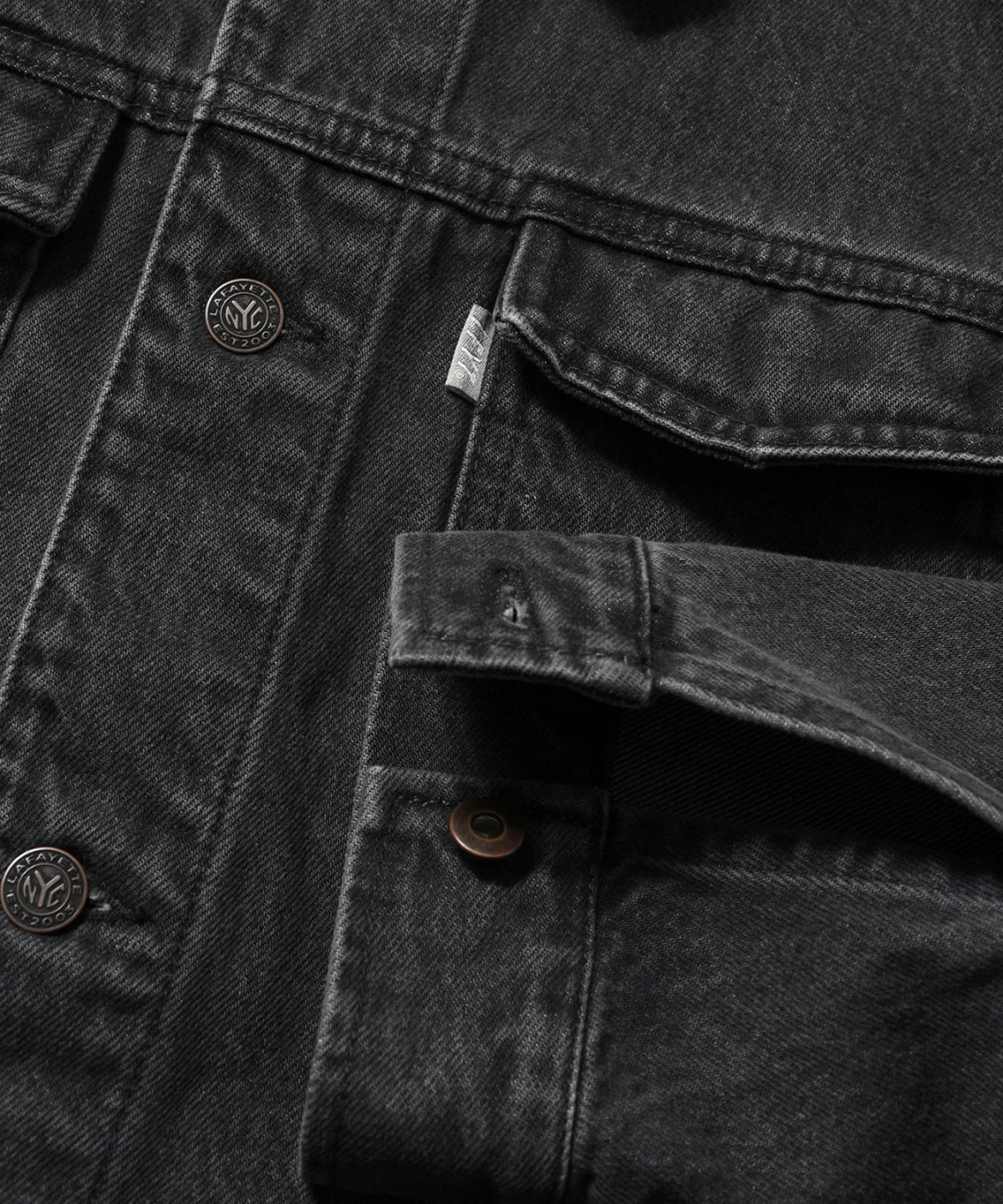 画像4: LFYT(ラファイエット) / BLACK DENIM TRUCKER JACKET (4)