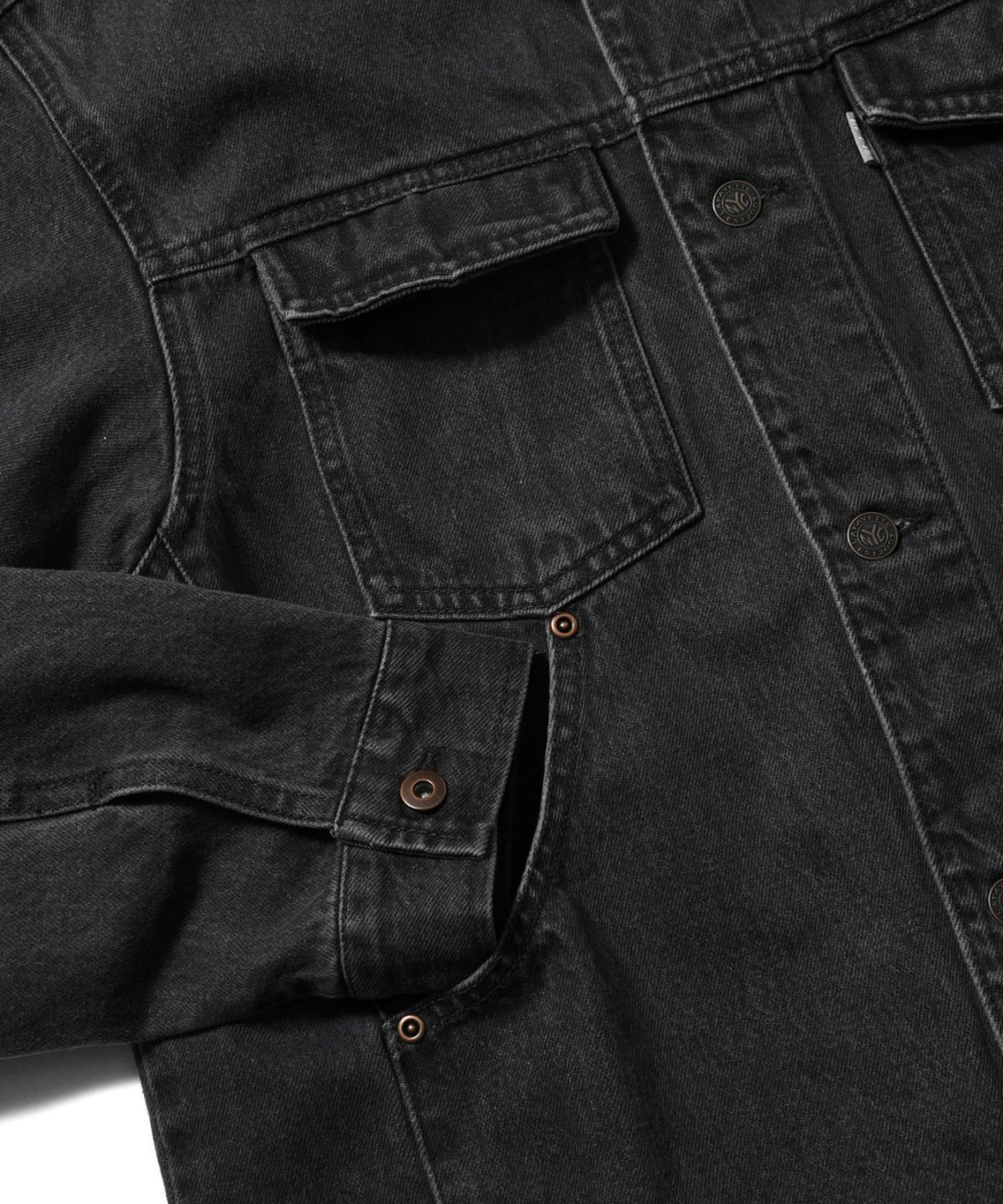 画像3: LFYT(ラファイエット) / BLACK DENIM TRUCKER JACKET (3)